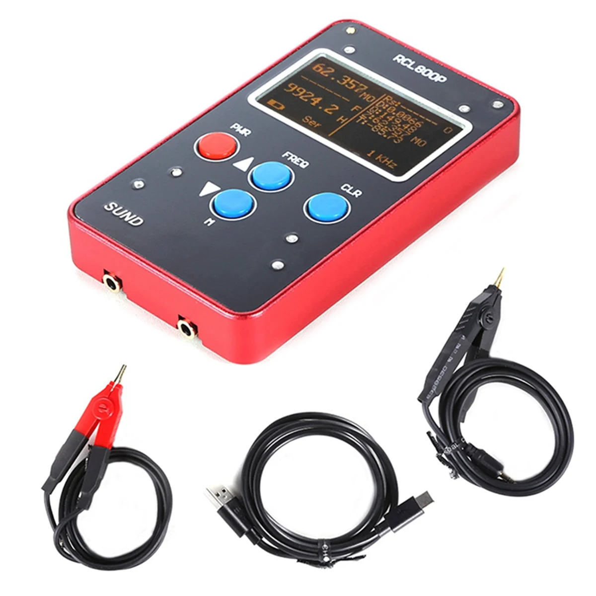 

Портативный цифровой мост RCL800P Mini Slim Precision Digital Bridge сопротивления, емкости и индуктивности Meter ESR Meter