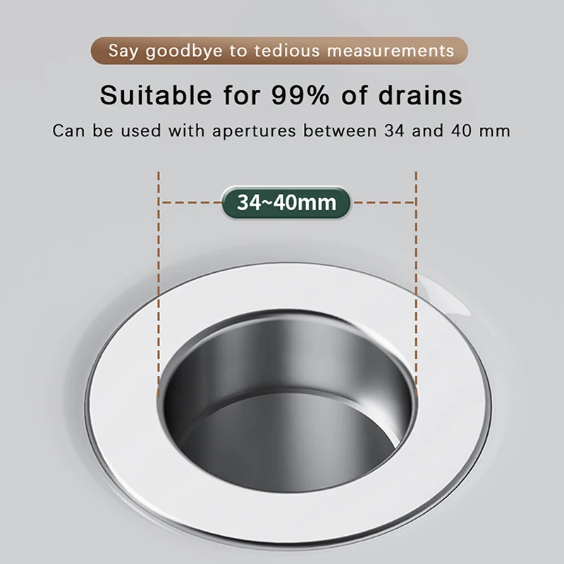 Bathroom Sink Plug Stopper Pop-Up Sink Drain Strainer Plug Universal Basin Core Drain Filter Shower Drain Filter Washbasin Leak Plug Washbasin Plug Sink Strainer Sink Filter For 8cm Depth