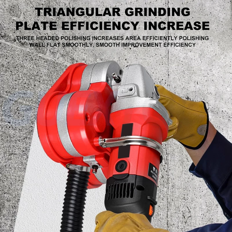 220V Cement Concrete Floor Polishing Machine Belt Sander Clean Ground Grinding Machine Grinder Sharpener Cutter Rough Planer