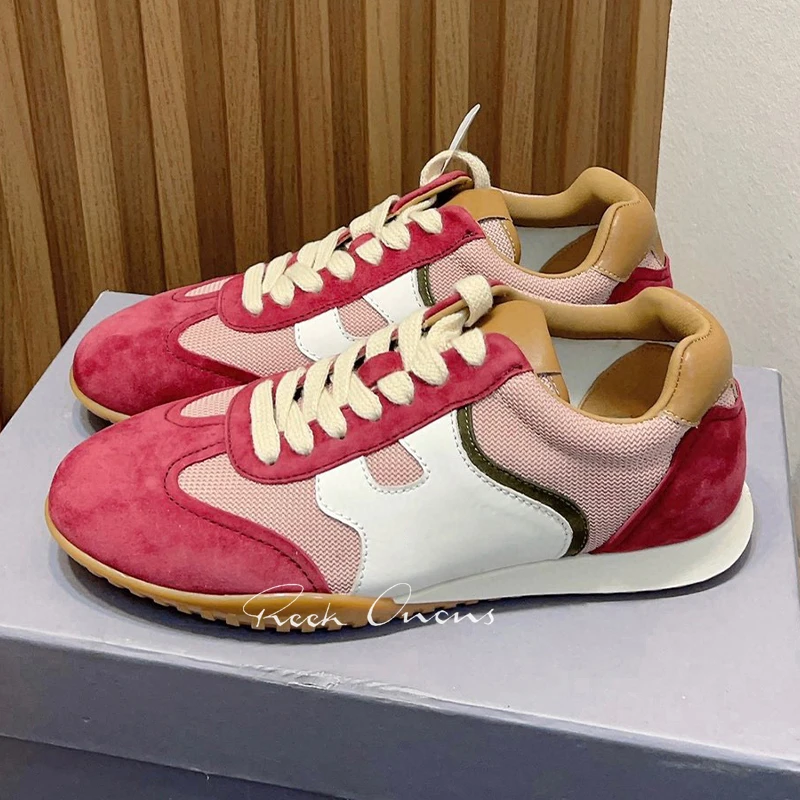 

Early Autumn Female Basketball Shoes New Splicing Upper Design Non-slip Casual Shoes Breathable Thick Bottom Women Loafers