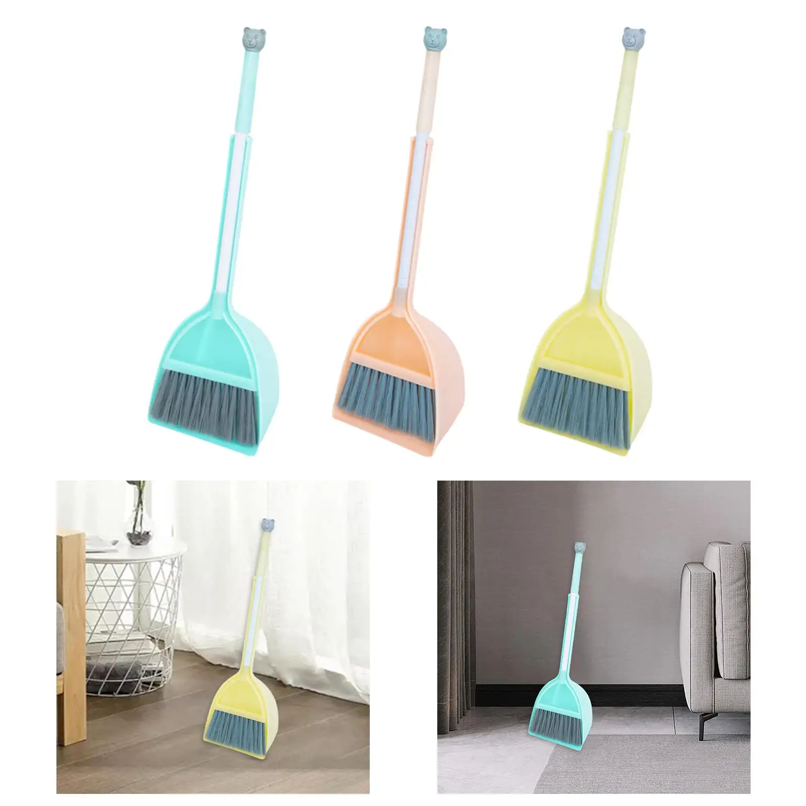 Household Mini Kid Broom and Dustpan Set House Cleaning Gifts Toddlers Cleaning 3