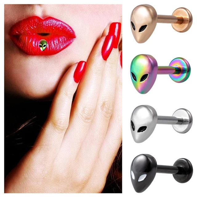 Piercing Trago E Cartilagine 16G - Set 6 Pezzi Acciaio Chirurgico Argento/Oro - Foto 6