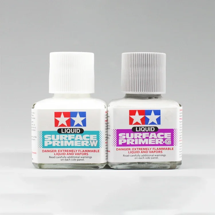 Model Tools Tamiya Liquid Surface Primer White Grey 40ml 87075/87096 for Assembly Model Hobby