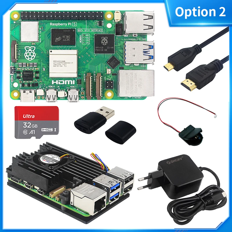 Official Raspberry Pi 5 16GB 8GB 4GB RAM BCM2712 Cortex-A76 2.4GHz LPDDR4X-4267