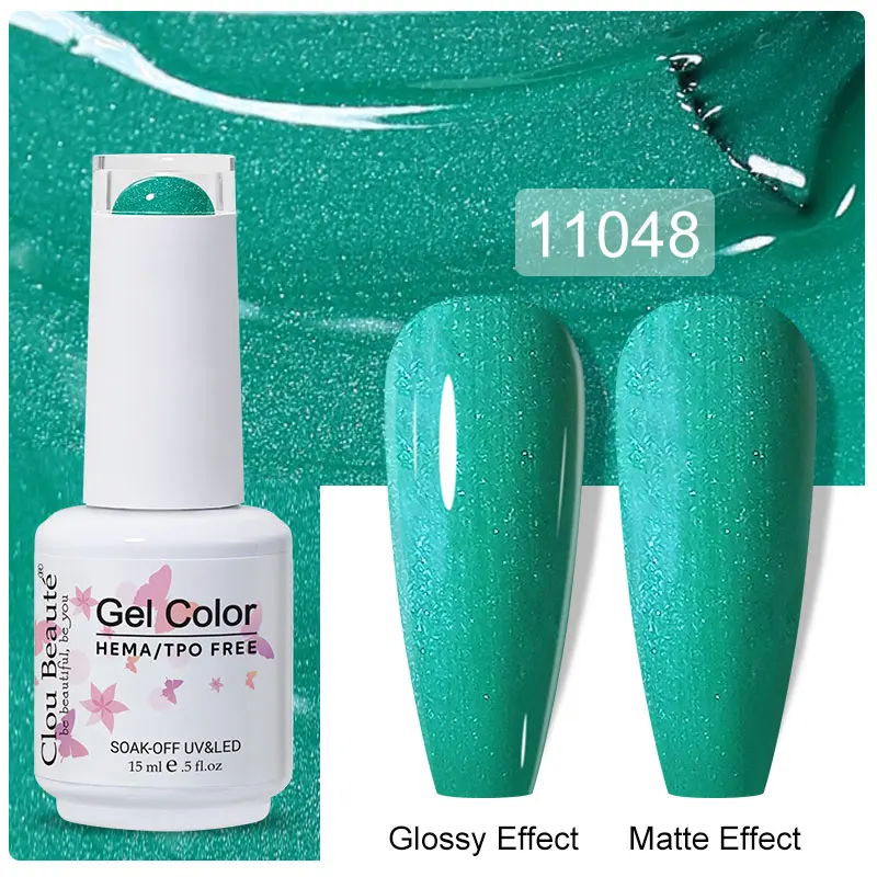 Clou Beaute 15ml Black Red Semi-Permanent Gel Nail Polish