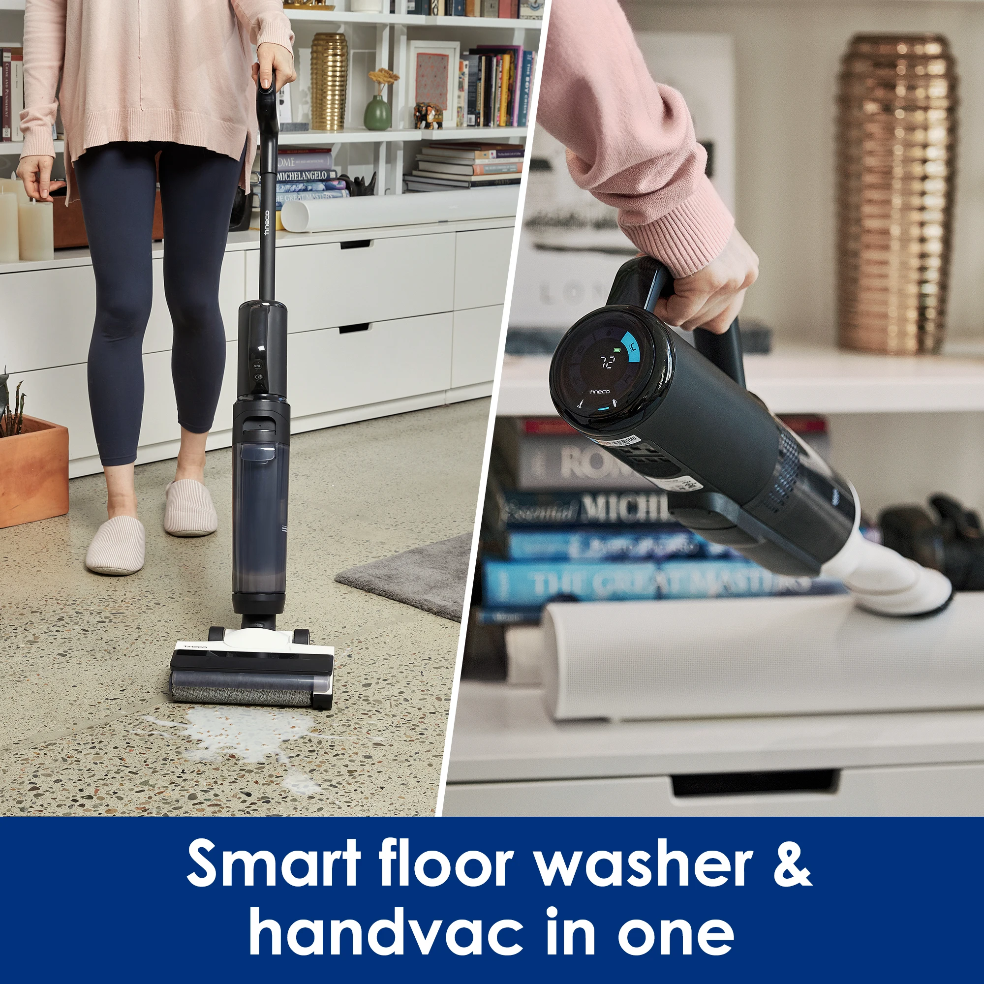 Tineco Floor One S5 Combo Cordless Smart Floor Washer Wet Dry Vacuum  Cleaner Upright Home Electric Mop Wireless Self-Cleaning