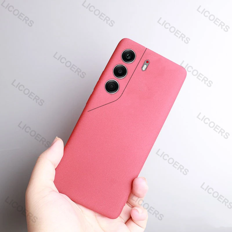 Sand Matte Soft Silicone Protective Case with Anti-Fall and Anti-Slip Features