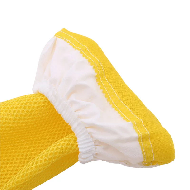 Beekeeper Gloves A Pair of Protective Beekeeping Gloves Net Goatskin Bee Keeping Vented Long Protective Sleeves Beekeeping Equipment And Tools