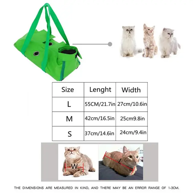 Multifunctional Breathable Cat Carrier Bag Portable Double Shoulder Anti-Scratch Bite Fixed Foldable Injection Pet Bag 6