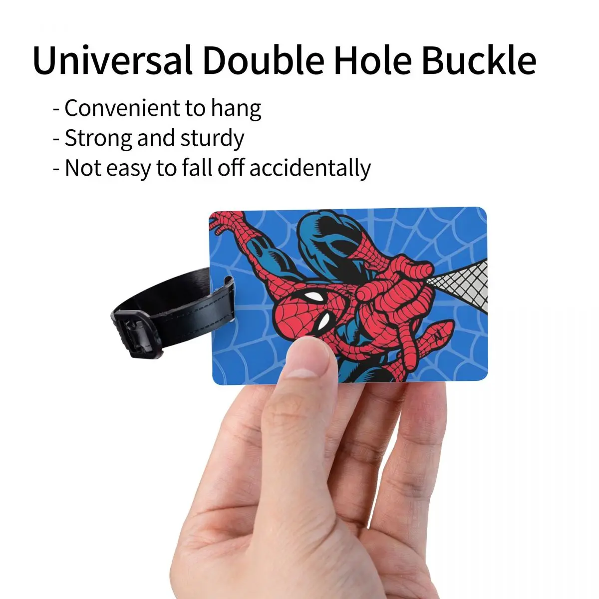 Spider Spiderman Spiderverse Superhero Gel Travel Accessories Portable Label Holder Baggage Tag Name ID Address for Women Gifts