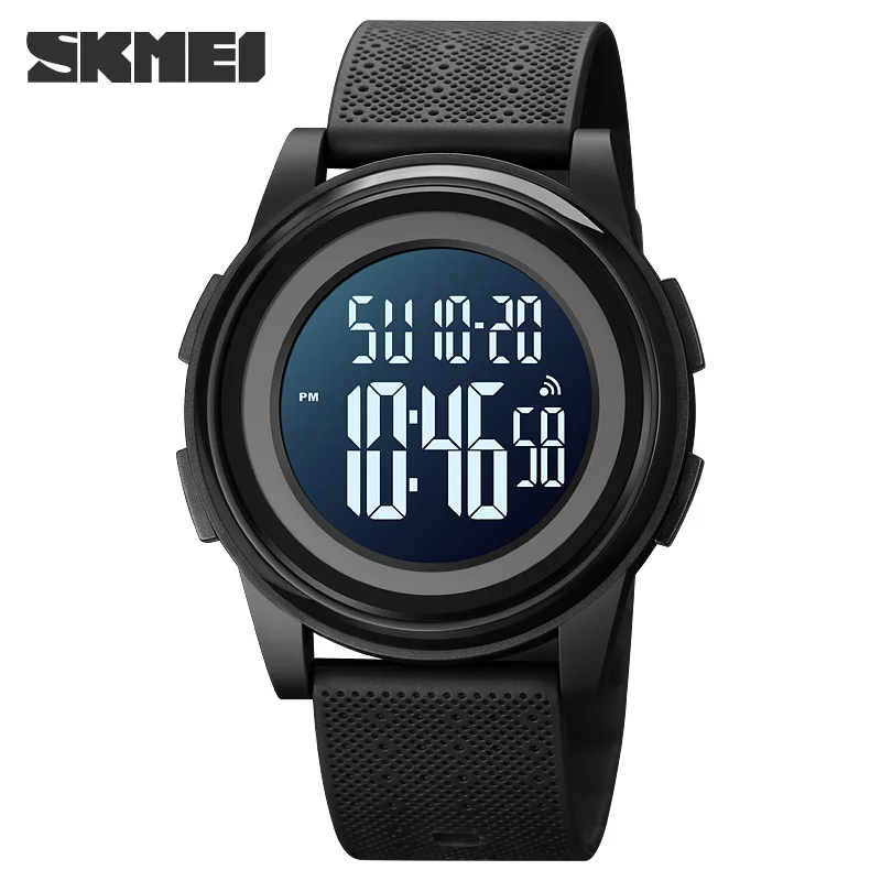 스마트 워치 남성 여성 스포츠 피트니스 트래커 LED 패션 시계 팔찌 8 SKMEI 1895 다기능 방수 PU 시계 스트랩, 심플하고 세련된 학생 스포츠 전자 시계 1883