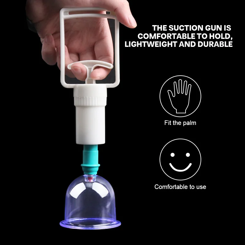 6Pcs Vacuum Cupping Therapy Set Body Massage Cups Anti Cellulite Meridian Massager for Muscle Pain Relief Relaxation