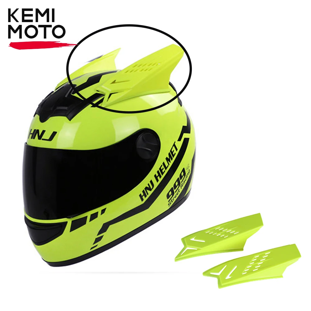 Motorcycle Helmet Horn Sticker 2PCS Decoration Motorcycle Accessories for Cycling Helmet Corner Modification Accessories