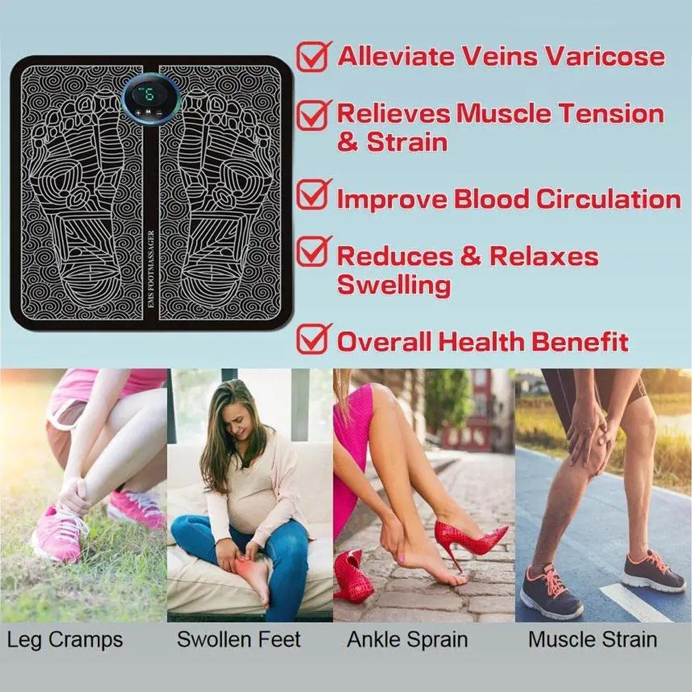 EMS Foot Massage Mat | get rid of swollen feet & varicose veins