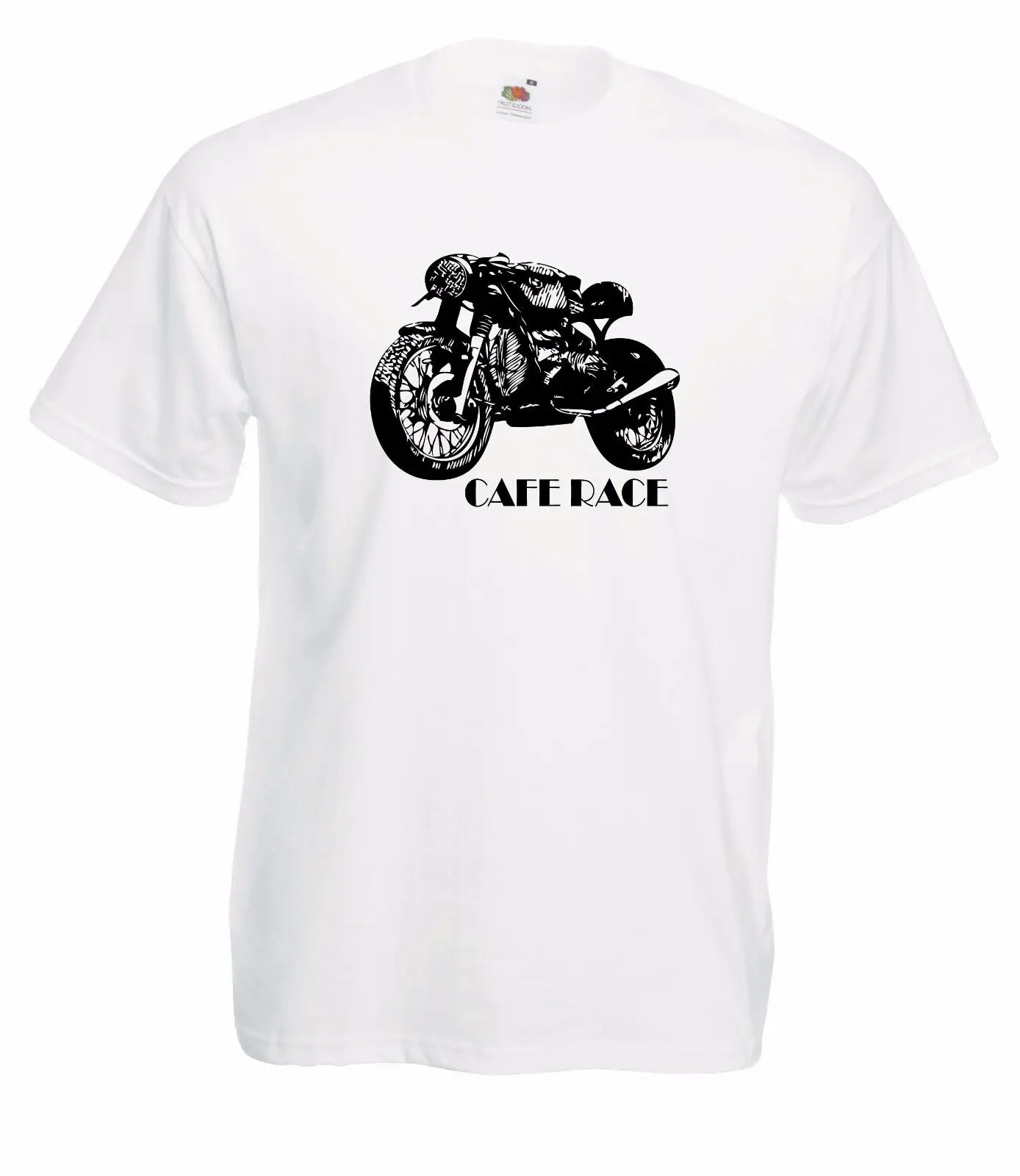 T-Shirt J1641 Cafe Race Motorcycle Club Design Moto Maniche Lunghe O Corte