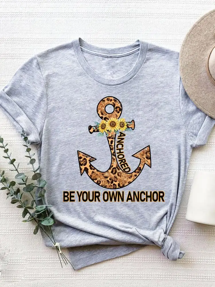 Short Sleeve Graphic T-shirt Women Summer Clothes Clothing Flower Sweet 90s Style Print T Shirt Fashion O-neck Tee Top