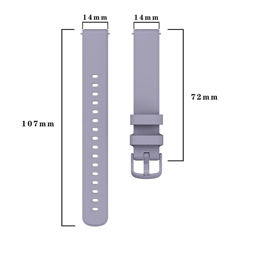 

14mm silicone strap for Garmin Lily 2 women's smartwatch quick release strap
