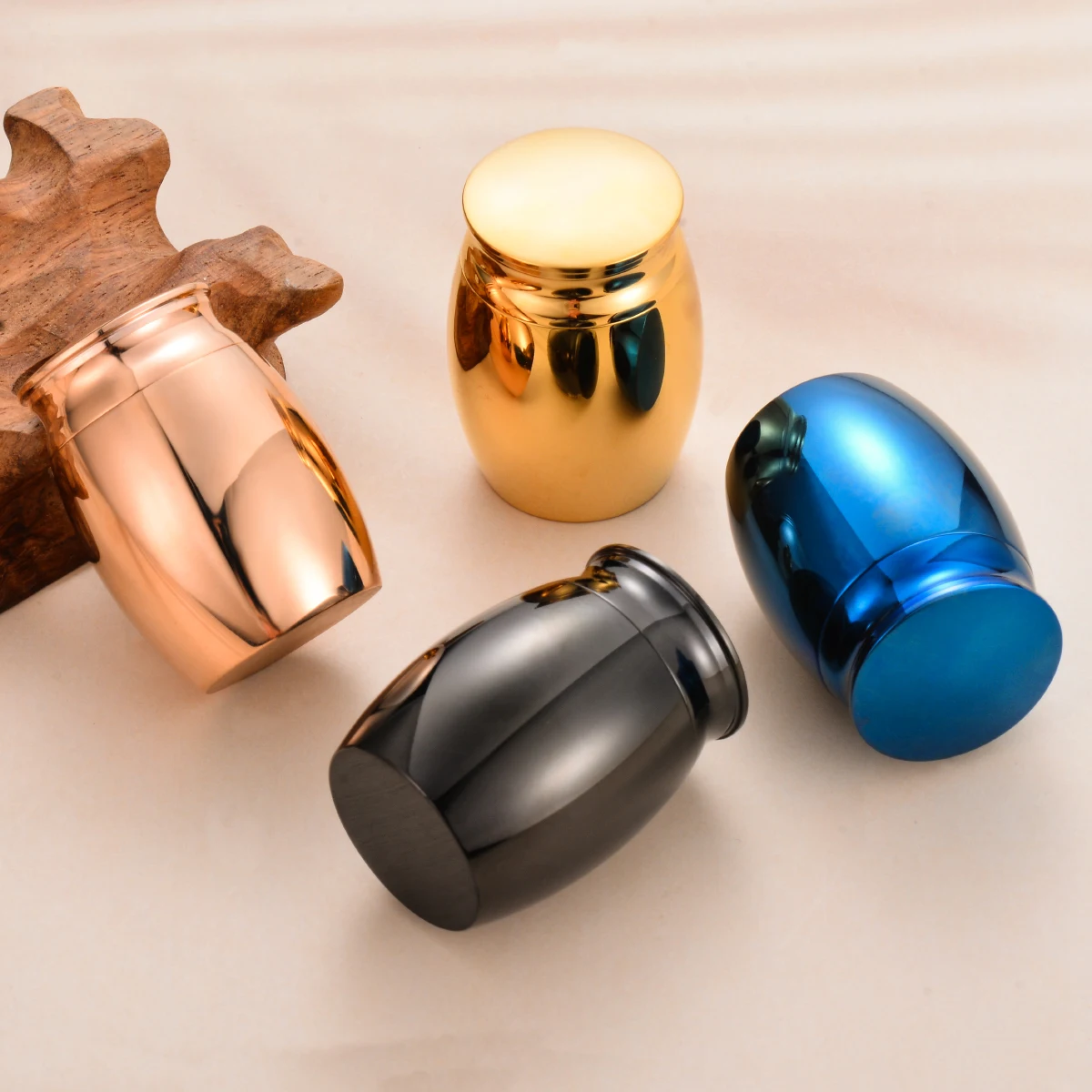Stainless Steel Jewelry Mini Waterproof Memorial Cremation Container Jar for Memorial Human Pet Ashes