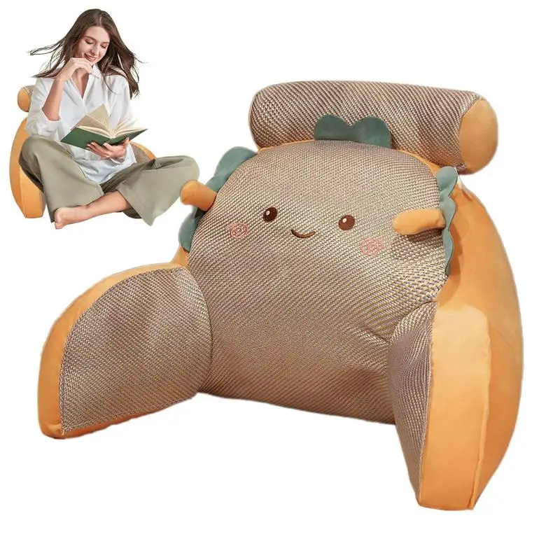 

Bed Reading Pillow Cartoon Headboard Cushion Sofa Pillow Large Backrest Arms Bed Reading Cushion Soft Lumbar Support Pillow