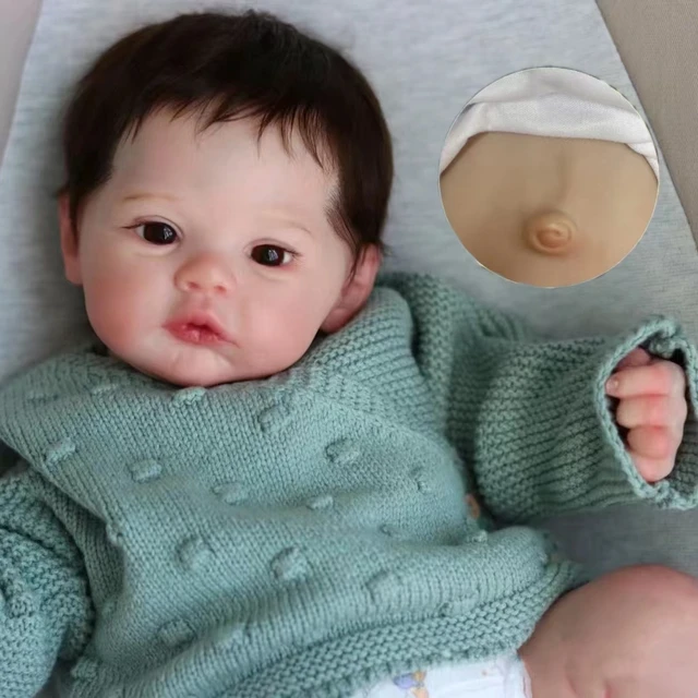 18" Full Body Silicone Vinyl Reborn Baby Girl Doll 1