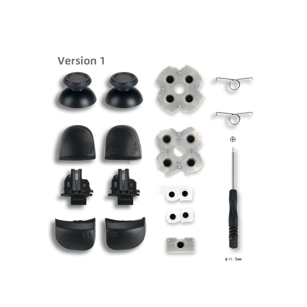 Pulsanti Conduttivi R1R2 L1L2 Per Pulsanti Sinistro Destro Ps5 Pulsanti Di Riparazione Set Di Tastiere Per Tasti Ps5 V1 Set Di Pulsanti Conduttivi