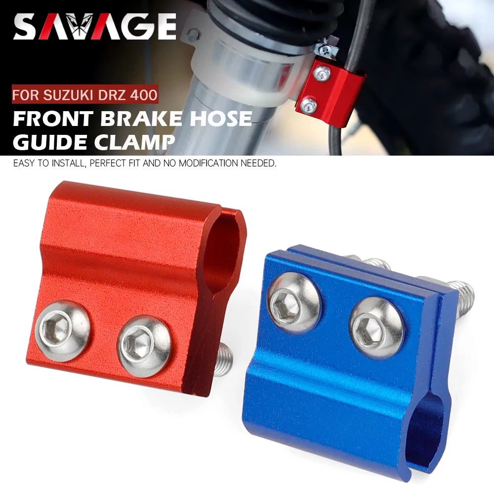 For SUZUKI DRZ 400 SM 2005 2022 Front Brake Hose Clamp Brake Line