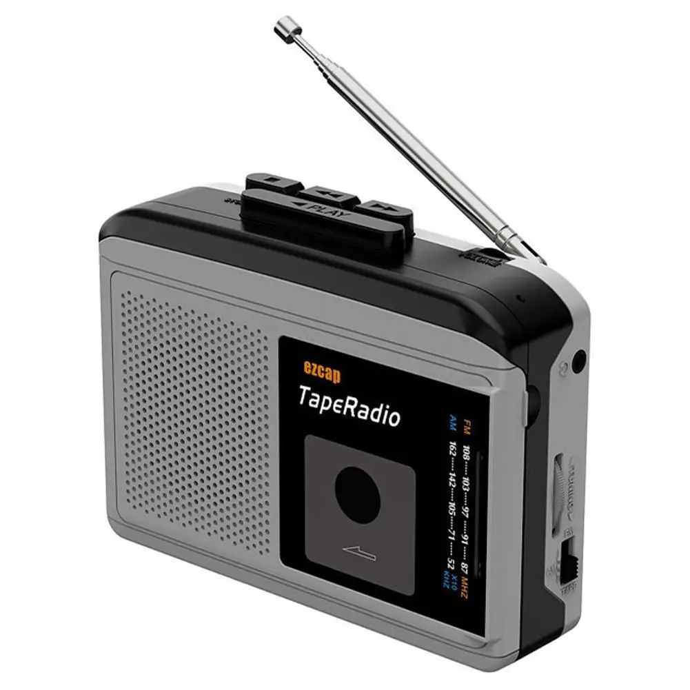 Portable Cassette Player Tape Recorder With Am Fm 3.5mm Speaker Audio