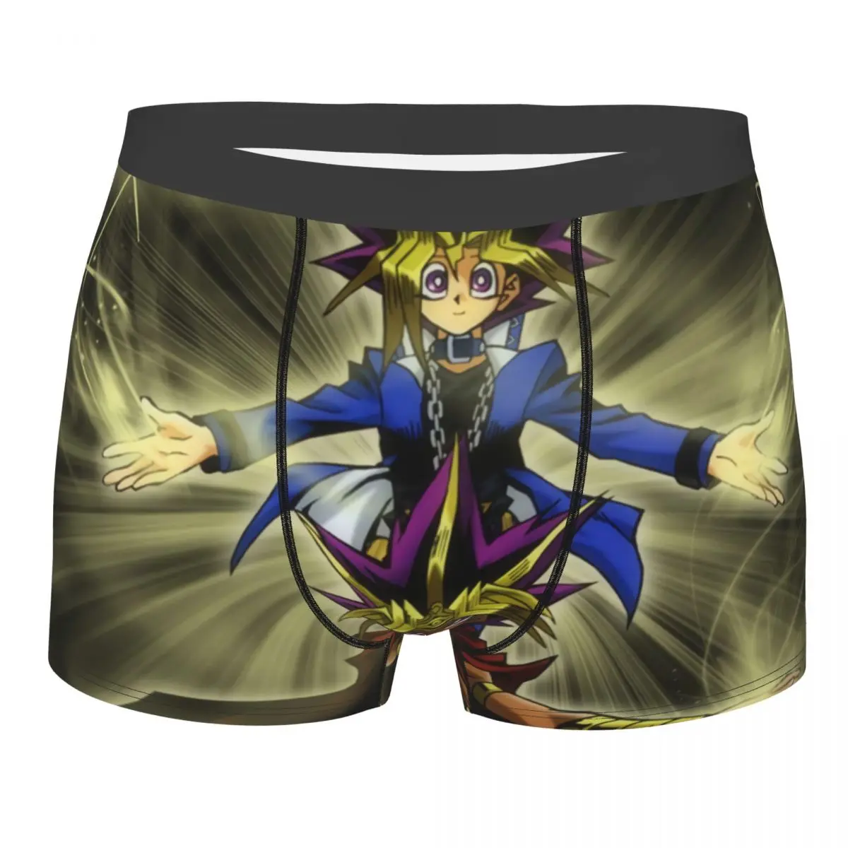 

Yami Muto Man's Boxer Briefs YuGiOh Card Game Highly Breathable Underpants Print Shorts Birthday Gifts