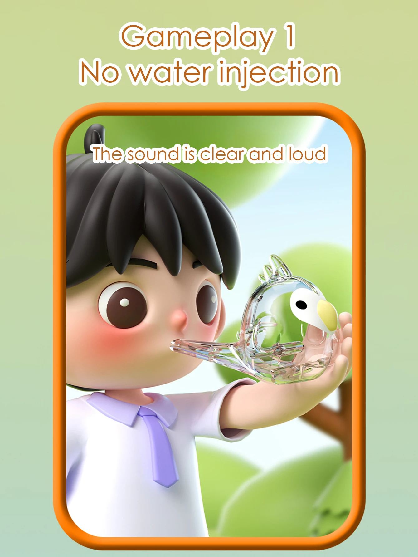 1 Water Bird Children's Whistle Toy Oral Muscle Pronunciation Trainer Water filled Whistle Baby Music Pronunciation Toy 2