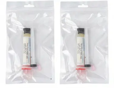 Syringe Solder Paste Flux with Plunger Needle Tip Easy Control No Waste No-Clean Soldering Flux For BGA PGA SM image 7