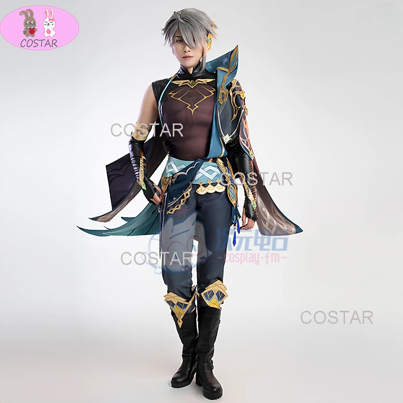 

COSTAR Game Genshin Impact Alhaitham Cosplay Costume Halloween Outfits Game Suit Uniform Men Anime Clothing