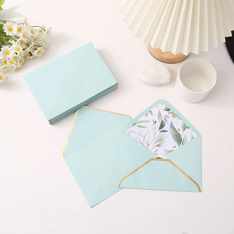 50pcs/lot Printing 16x11cm Envelopes for Wedding Invitations Business Small High-grade 100g Paper Stationery Supplies Storage