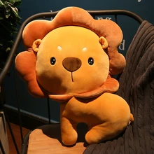 Edredón de almohada de dibujos animados, manta de almohada para oficina, dispositivo para dormir, sala de estar, sofá, dormitorio, cojín para coche, novedad