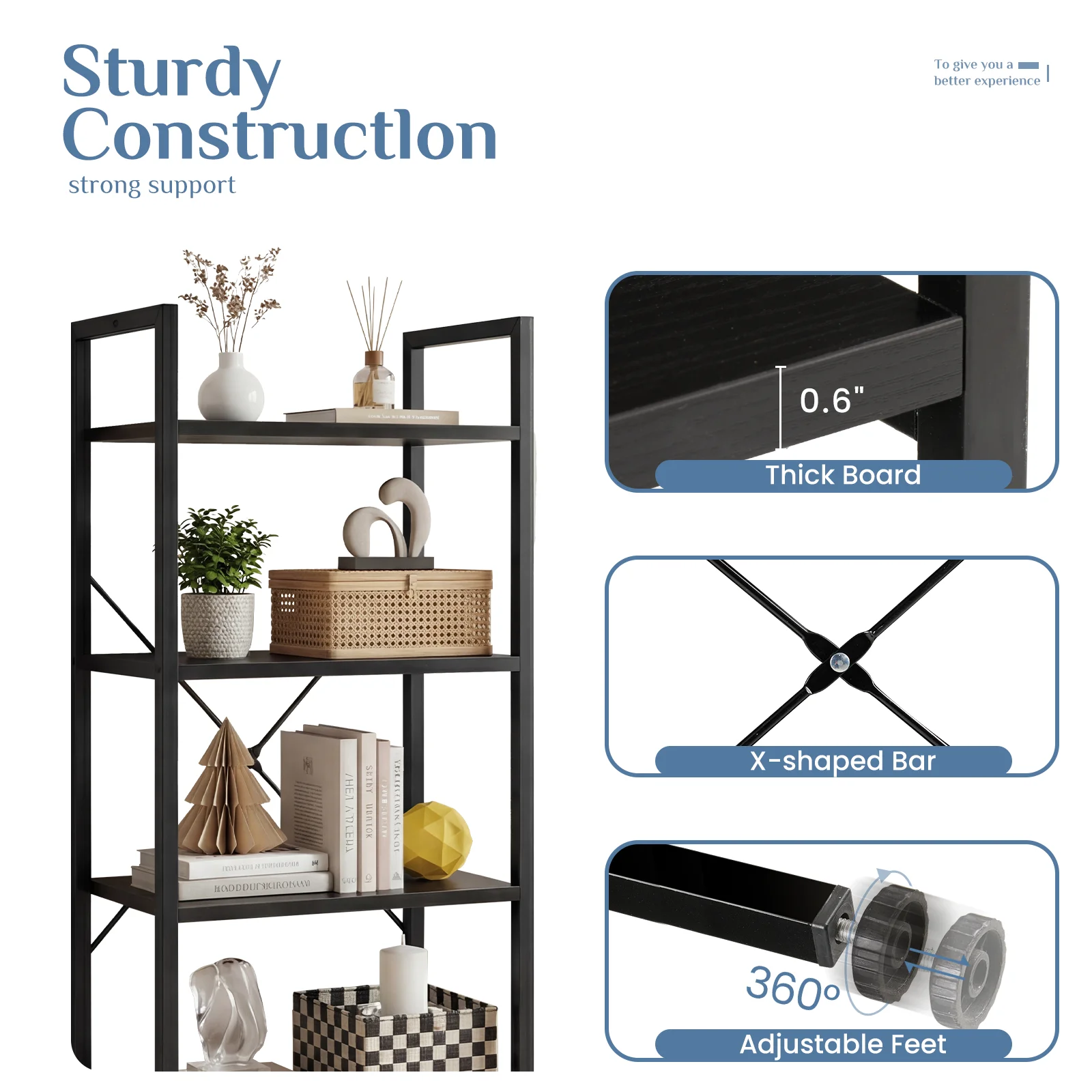 open shelf layout