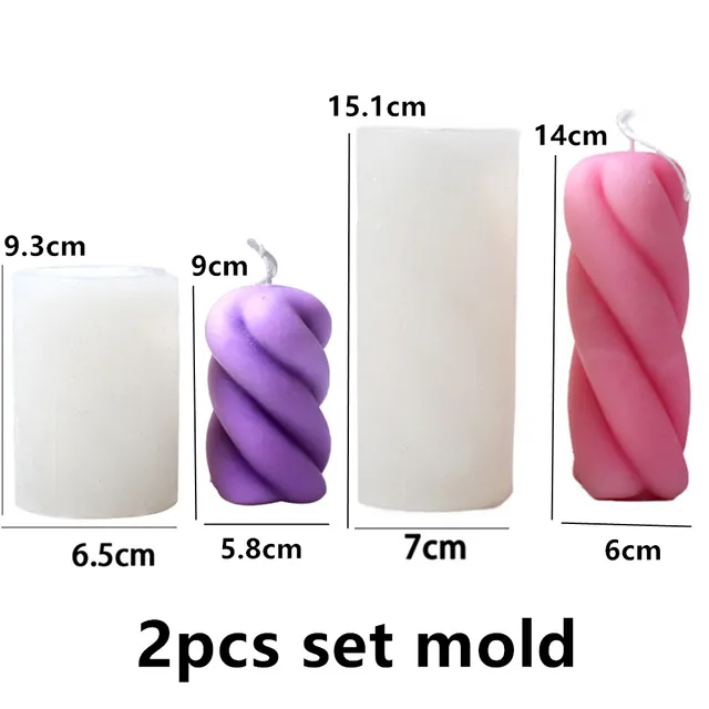 2pcs silicone mold