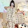 Wearable short-sleeved Superior sense Summer New Cute Simple Leisure Breathable Comfortable Loose Fashion Women's Homewear 6