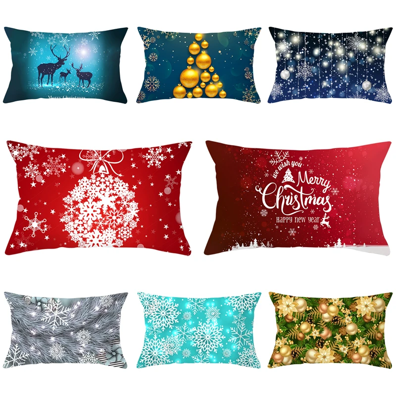 Christmas Pillow Covers 18x18 Set 4 Christmas Decorative Pillow