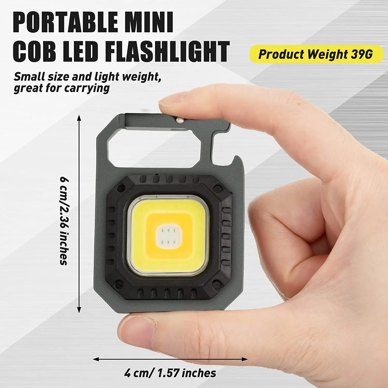 Mini Magnetic COB Keychain Light portable flashlight keychain work light portable work lights portable work light portable torch 800Lumens Bright USB Rechargeable Flashlight 3 Light Modes Portable Folding Bracket Work Lamp