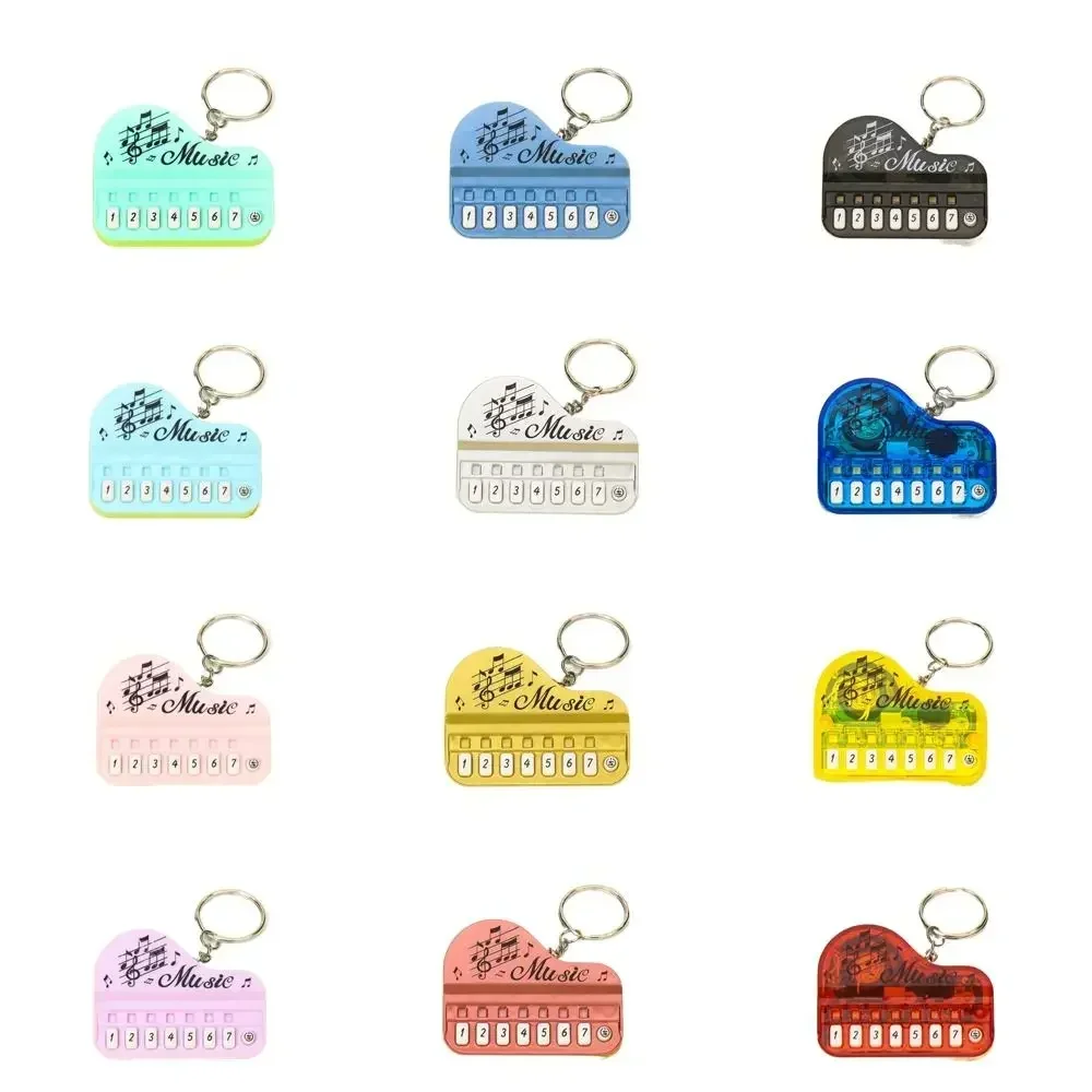 Electronic Musical Instrument Mini Keyboard Keychain Portable Toy Bag Hanging Pendant Gift
