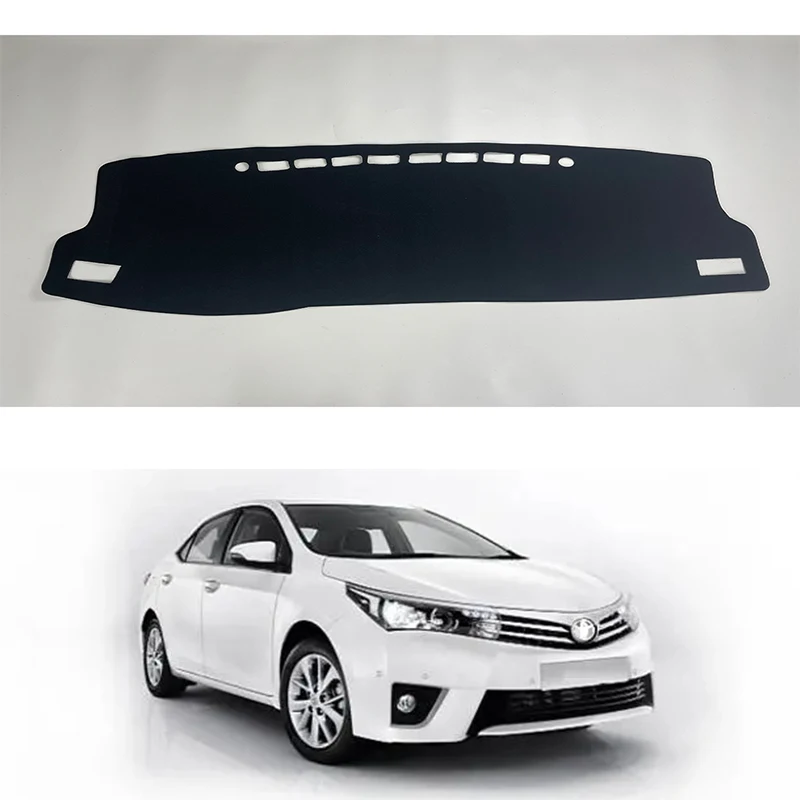 

For Toyota Corolla 2014-2019 Car Dashboard Cover Avoid Light Pad Instrument Platform Desk Cover Car Dash Mat Protective Pad