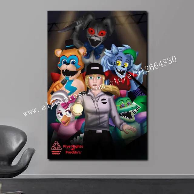 FNAF-Ultimate Group Thriller Game Retro Poster Character Canvas Painting  Wall Art Pictures for Living Room Decor Home Decor - AliExpress