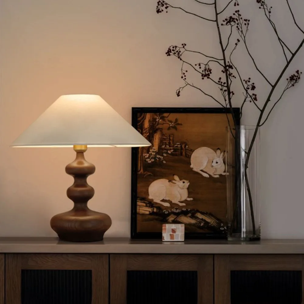 

French Mushroom Table Lamp Night Stand Sofa Living Room Corner Bedside Bedroom Luxury Light Fixture Lighting Industrial Decor