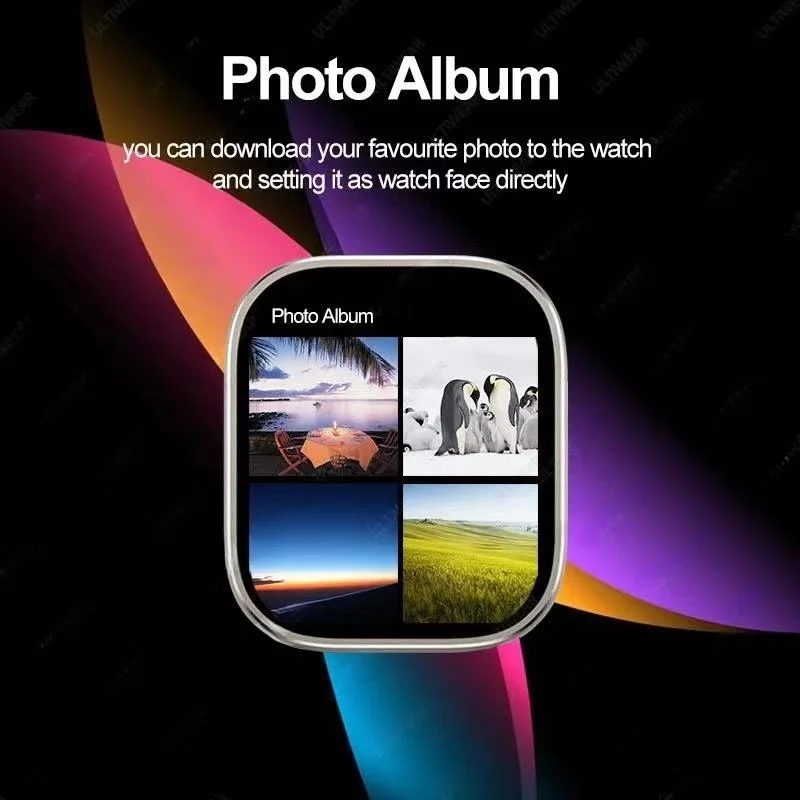 HK9 Pro Max + Gen4 AMOLED 스마트 워치 남녀공용 NFC 나침반 ChatGPT 사진 앨범 스마트워치 시리즈 9 심박수 스포츠 워치 2024
