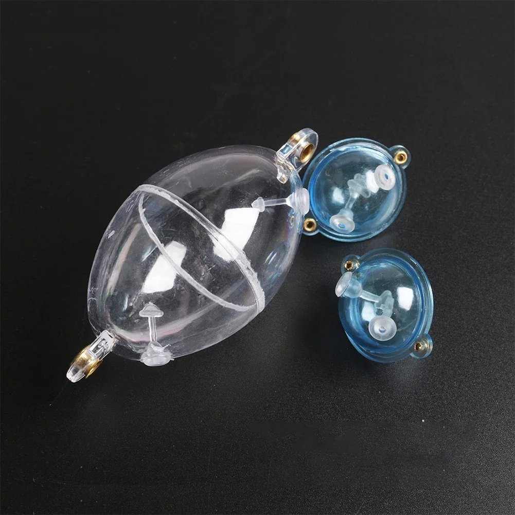 3PCS Bubble Float Hollow Balls In Line Fishing Floats Slide Bubbles Line Through Tools Water Ball Hollow Fishing Accessories