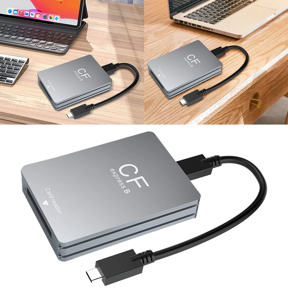 CFexpress B 타입 카드 리더, USB C-USB C/A 케이블, CF 익스프레스 카드 리더, B 타입 어댑터 지지대, 안드로이드, 윈도우, 맥 OS