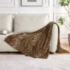 Leopard Print Blanket Fleece Throw for Bed Sofa Travel and Camping, Super Soft Cozy Fluffy Plush Print Blanket for All Seasons 4