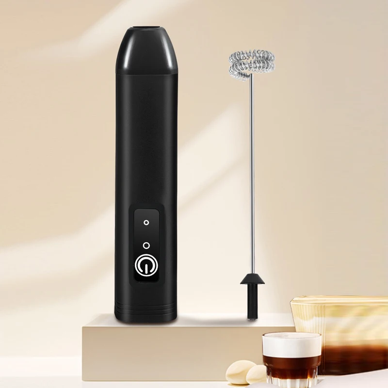 Electric Handheld Milk Frother and Drink Mixer with High-Speed Functionality