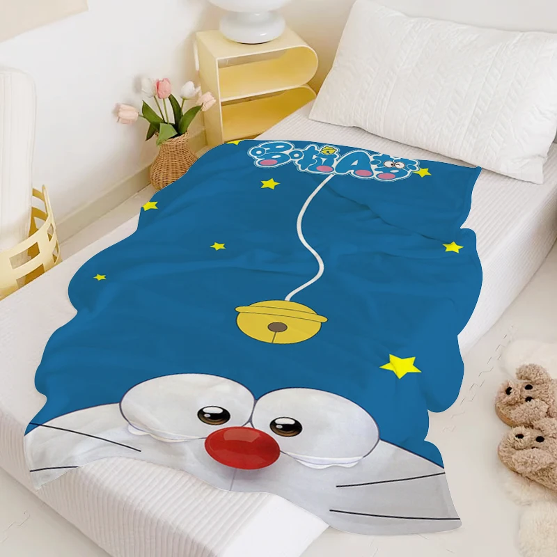 

King Size Blanket Sofa Winter Doraemons Microfiber Bedding Double Bed Blankets Fluffy Soft Blankets Warm Knee Fleece Camping Nap