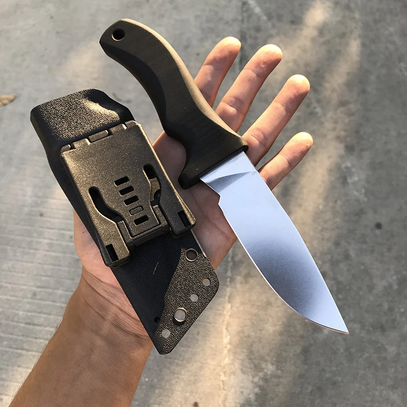 ATS-34 High Hardness High Quality Steel Jungle Survival Knife G10 Handle Fixed Blade With Kydex Scabbard For Wilderness Survival 2