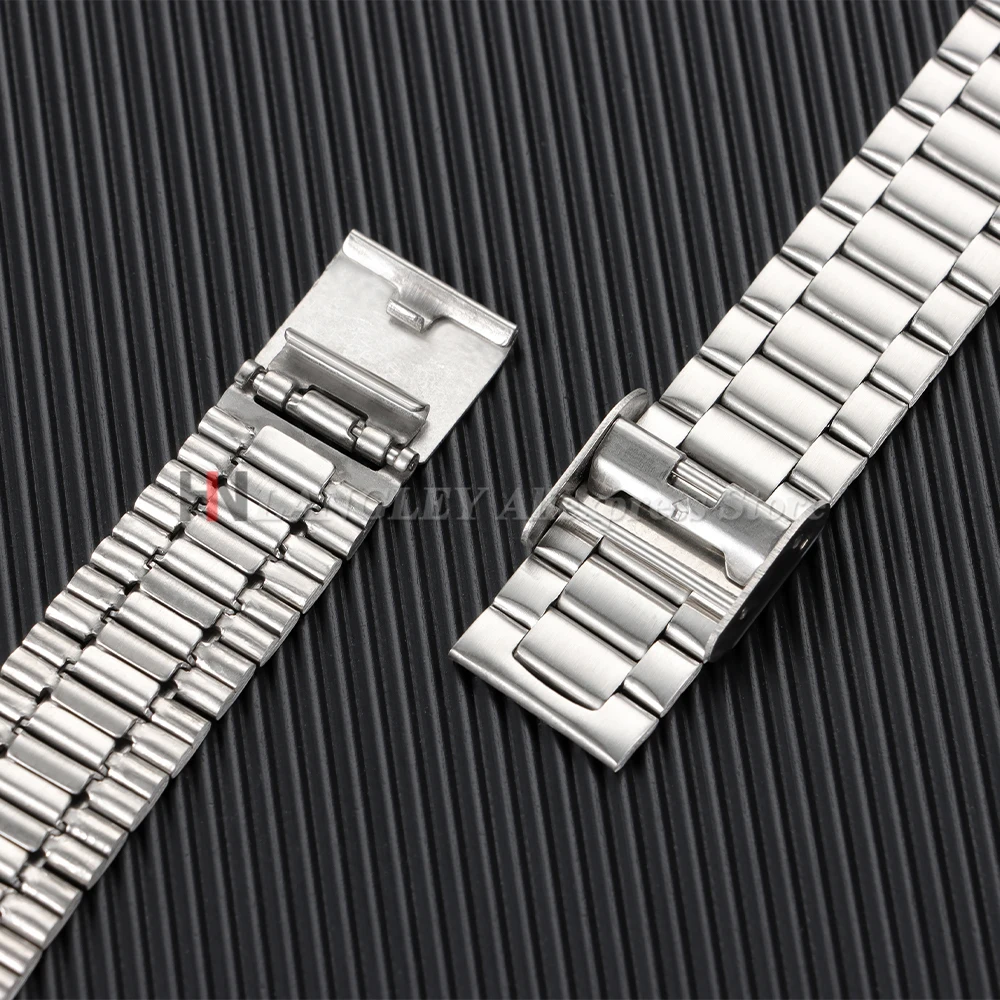 Elegant Stainless Steel Watch Strap - Classic Small Square Bracelet